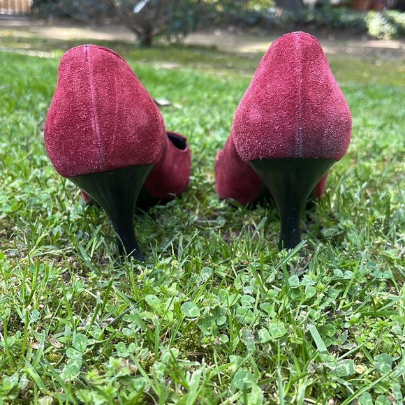 Prada Suede Heels - size 37 1/2 - Picture 5 of 8